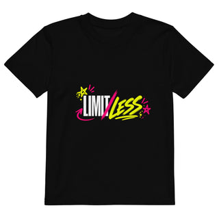LIMITLess kids tee product view — GIRLFINITY identity tee