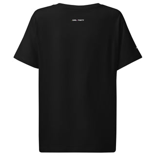 BORN TO LEAD tee product view — GIRLFINITY identity tee