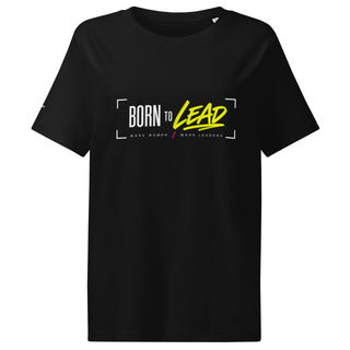 BORN TO LEAD tee product view — GIRLFINITY identity tee