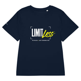 LIMITLess tee product view — GIRLFINITY identity tee