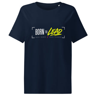 BORN TO LEAD tee product view — GIRLFINITY identity tee