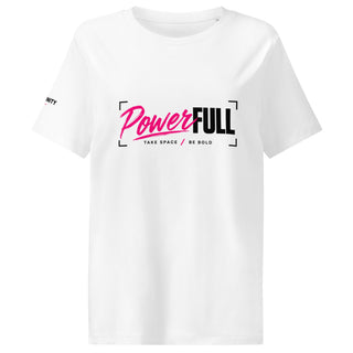 PowerFULL tee product view — GIRLFINITY identity tee