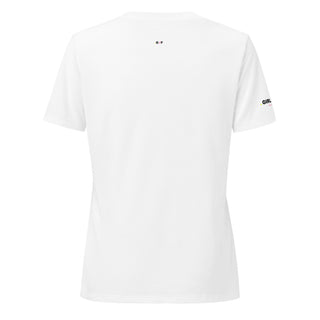 CHIEF TROUBLE MAKER V-neck tee product view — GIRLFINITY identity tee