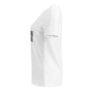 CHIEF TROUBLE MAKER V-neck tee product view — GIRLFINITY identity tee